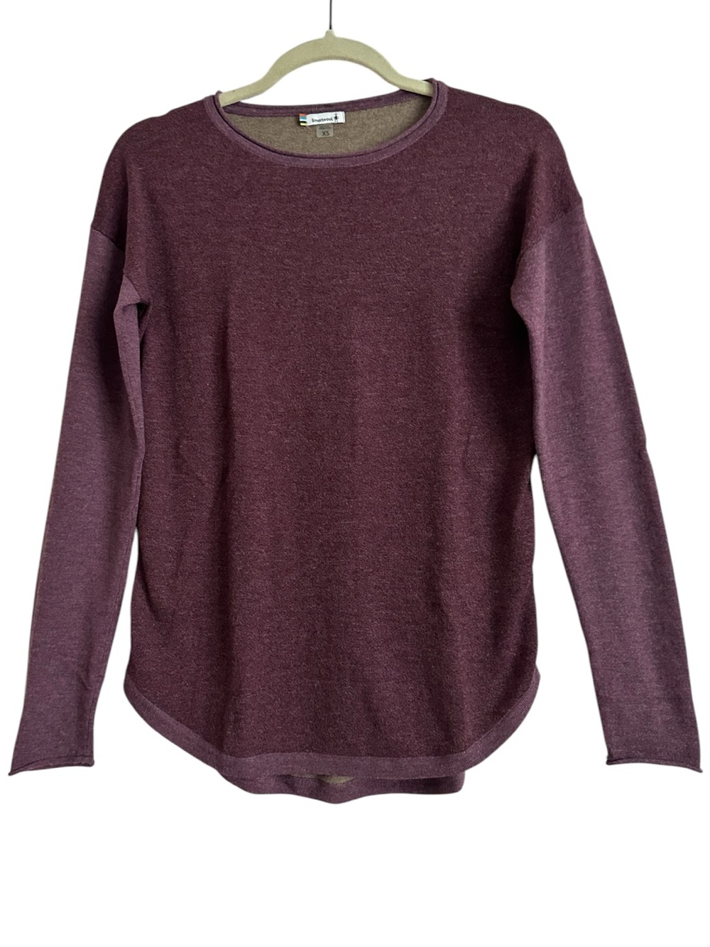 Smartwool Shadow Pine Wool Blend Colorblock Crew Sweater XS - Picture 2 of 13